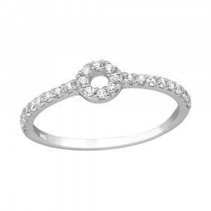 Inel din argint model cerc cu zirconii DiAmanti DIA24079 (Argint 925‰ 1 g.)